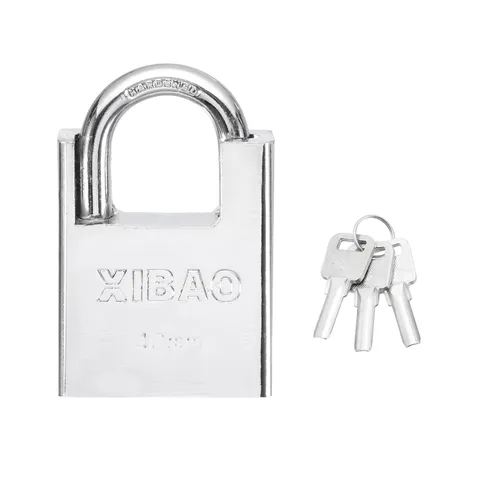 High Security Steel Shrouded Padlock with 3 Key, Silver (1-9/16 Inch)