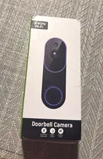 Wi‑Fi Wireless Doorbell Camera, Black, Night Vision, Motion Detection, IP