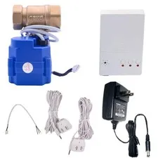 ESDS Water Leak Detector with Shutoff Valve Sounds Alarm, Automatic Water Lea...