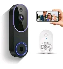 Camera Timbre De Puerta HD Wifi Inalambrico Con Camara Audio Y Video Para Casa