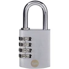 YALE Y151B/40/130/1 - 40mm Lock - Silver Combination - 1 Piece