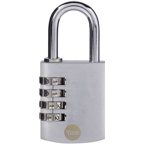 YALE Y151B/40/130/1 - 40mm Lock - Silver Combination - 1 Piece