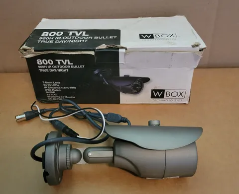W Box Technologies 800 TVL Camera IR 960H Outdoor Bullet True Day/Night