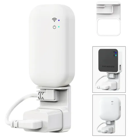 Outlet Wall Mount for All Blink Sync Module, with Short Cables, 1 Pack