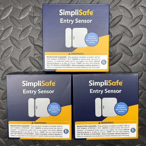 Entry Sensor SimpliSafe ES3 (3 Pack) Door Window Protection Brand New