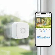 4MP 2.5K Indoor Window Camera, 2.4/5Ghz Dual-Band Wifi Security Camera with Magn