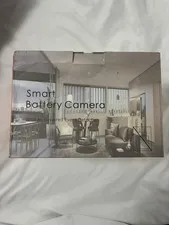 Smart Battery Camera Wireless Indoor IP Surveillance, AI Event Detection, White