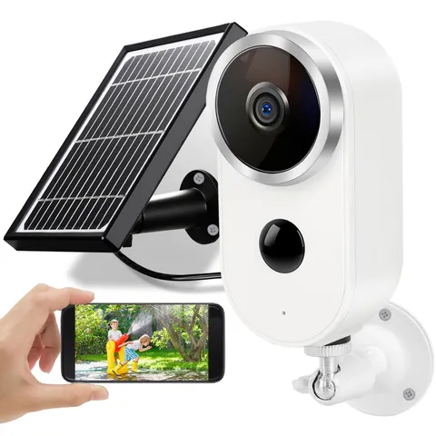 Solar security cameras wireless outdoor, Battery Powered WiFi IP Cameras for ...
