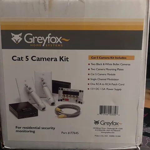 Greyfox On-Q Legrand F7645 Cat 5 Camera Kit NOS Structured Wiring Replacement