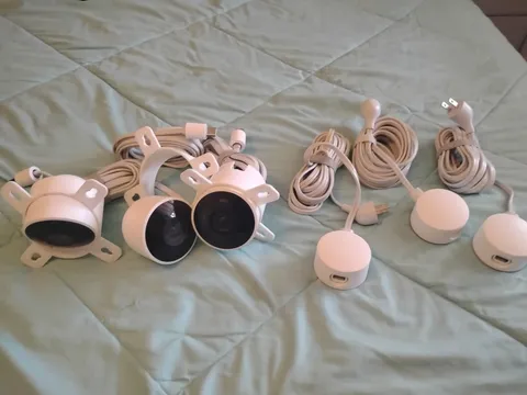 3xGoogle NEST Cam Outdoor Security Camera A0033 And A0038