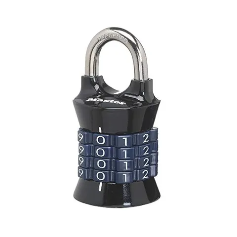 Heavy,Duty Combo Padlock for Lockers, Zinc Alloy Body with Anti,Shim Mechanism
