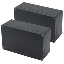Otdorpatio 2 Pack Project Box IP65 Waterproof 7.87"x4.72"x2.95"(2Pcs), Black 