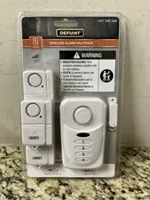 Defiant Wireless Door Window Alarm Kit 4pc Home Security Entry Alert System