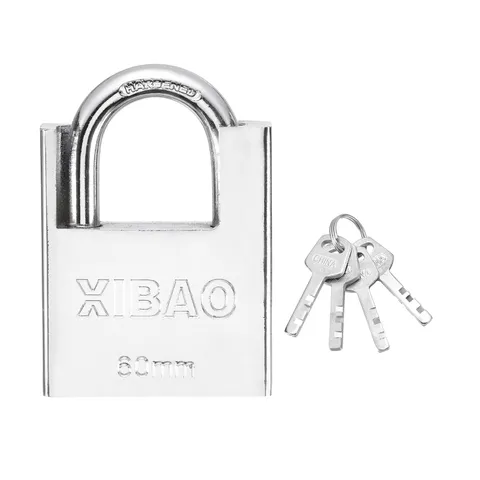 High Security Steel Shrouded Padlock with Key, Silver(2-1/4 Inch)