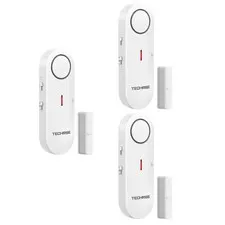 2-in-1 Alarm & Chime, Easy-to-Install Door Alarm Sensor, 3-Level Volume Adjus...