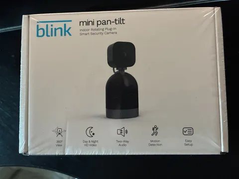 NEW Sealed Blink Mini Pan-Tilt Indoor Smart Security Camera HD 360 View