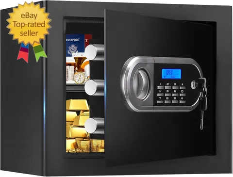 1.3 Cuft Small Fire Proof Safe for Home Documents, Anti-Theft Safes for Home Use