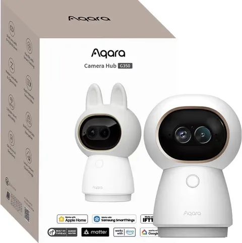 Aqara Camera Hub G350 4K Indoor PTZ Pan/Tilt Wi-Fi Zigbee/Thread 2-Way