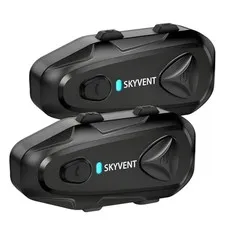 Motorcycle Bluetooth Communication System Headset Intercom, 4 Riders 1500m Q4