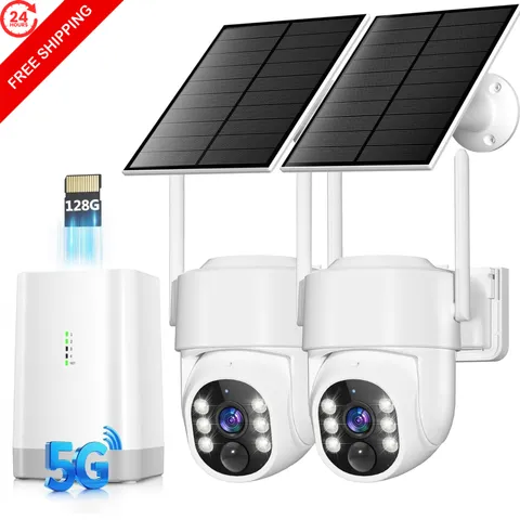 Security Cameras Wireless Outdoor 5G& 2.4G, No Subscription, 2 White