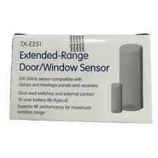 Interlogix TX-E251 Long Range Door/Window Sensor Qolsys & GE 319.5Mhz Compat E42