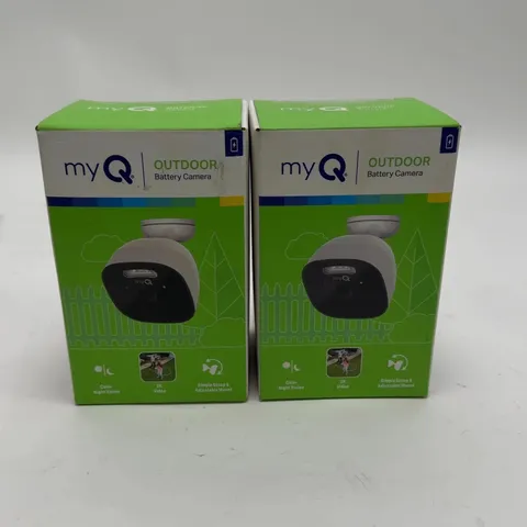 New Lot of 2 MyQ Outdoor Battery Camera Outdoor Battery MYQ-C39VXXW