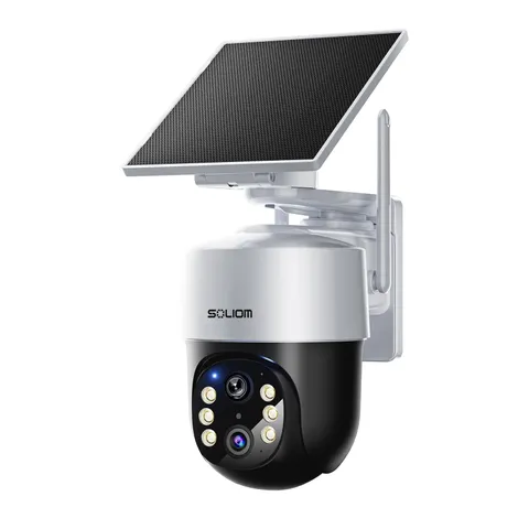 - True 4K HD Cameras Outdoor Wireless, Add-On , Solar Powered, Auto Tracking,...