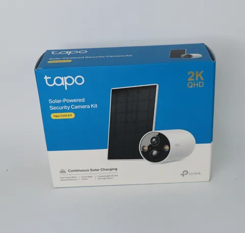 TP-LINK Tapo C425 Kit Solar-Powered Security Camera Kit 2K QHD NEW