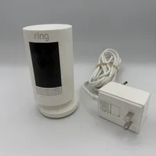 Ring Stick Up Cam Battery (3rd Gen) HD Security Camera w/ Battery & Power Adapte