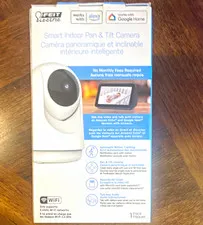 Feit Electric Smart Indoor Pan/Tilt Camera Wi-Fi 1080p HD Night Vision Audio