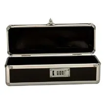 LOCKABLE STORAGE CHEST CASE SMALL BLACK COMBINATION LOCK