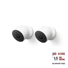 Nest Cam Outdoor or 2 Count (Pack of 1) Nest Cam (Outdoor or Indoor, Battery)