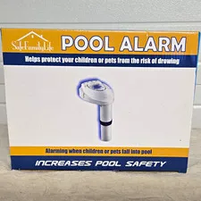 SafeFamilyLife Pool Alarm System 85dB IP65 Audio/Visual Auto Low Battery