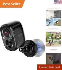 Advanced 2.5K Outdoor WiFi Security Camera - AI Motion Detection & Night Vision
