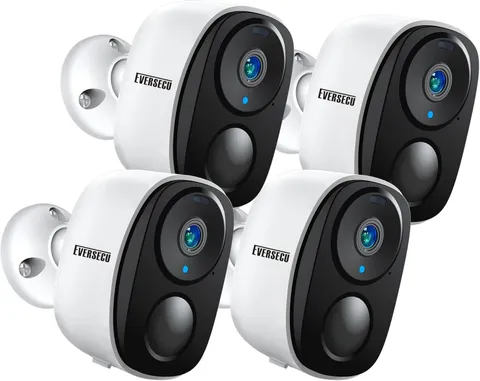 2K 3MP Outdoor Wireless Security Camera Support Pairing via Bluetooth, Rechargea