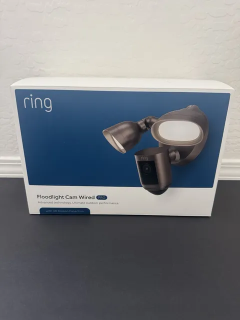 Ring Floodlight Cam Wired Pro HD Security Camera 3D Motion Detection WiFi