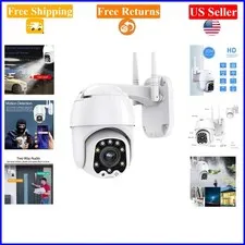 Outdoor PTZ WiFi 1080P Security Camera with Night Vision & Two-Way Audio