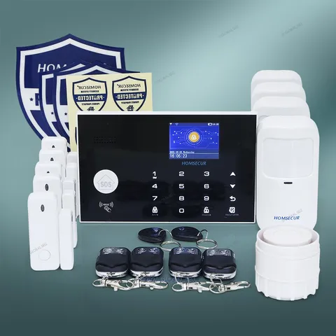 HOMSECUR Wireless&Wired WIFI Burglar Alarm System With Multi-Languages Menu