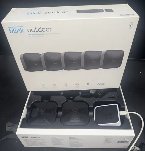 Blink Outdoor 1080p Wireless Wi-Fi Cameras, Weatherproof 2-Way Audio, Kit