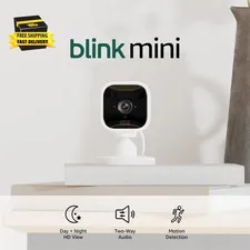 Mini - Compact Indoor Plug-In Smart Security Camera, 1080P HD Video, Night Visio
