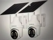 SEHMUA RBX-S73 2K Battery Solar Wireless  Zoom 2 Outdoor Security Cameras NIB