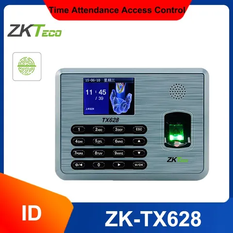 ZKTeco TX628 EM Card TCP IP Fingerprint Attendance Time Clock Access Control +ID