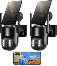 Camara de Seguridad Solar Wifi 5G y 2 4GHz para Exterior Deteccion Humana Pz