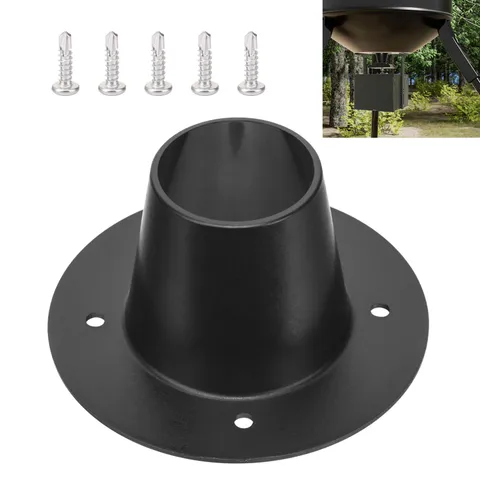 HTJYMY 2" Drop Funnel for Deer Feeder, Versatile Black 
