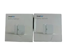 SimpliSafe Door Entry Sensor ES3 Gen 3 White 02604E64D New Open Box Set of 2
