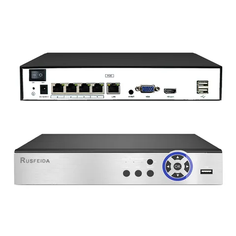 4K 4CH POE NVR Network Video Recorder for System