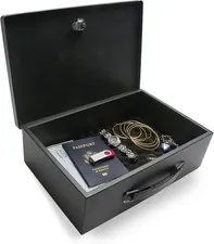 Safes & Door Locks Small Safe Box for Home Fire Resistant Documents Lock Box W/