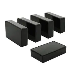LeMotech 5Pcs ABS Plastic Electrical Project 3.9" x 2.4" x 1.0"(5pc), black 