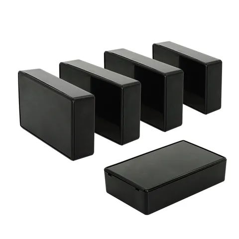LeMotech 5Pcs ABS Plastic Electrical Project 3.9" x 2.4" x 1.0"(5pc), black 