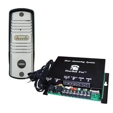 DoorBell Fon Door Answering Kit with SlimLine Intercom, Aluminum (DP38-SS)